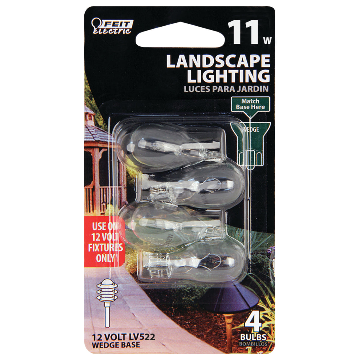 11W Soft White T5 Dimmable Incandescent Landscape Light (4-Pack)
