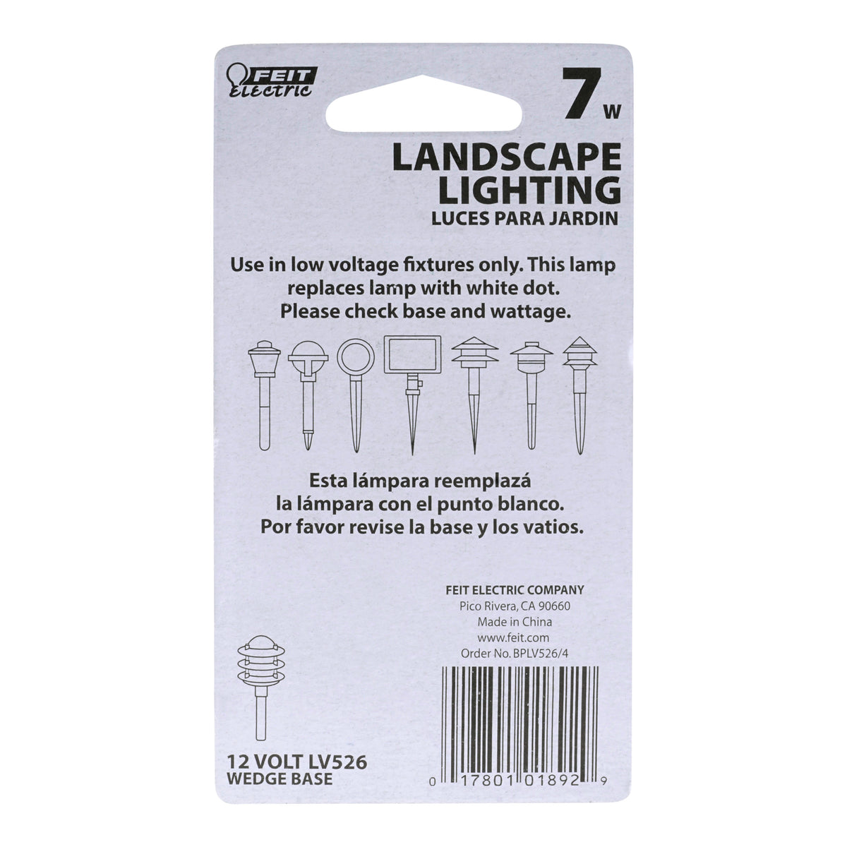 7W Soft White T5 Dimmable Incandescent Landscape Light (4-Pack)
