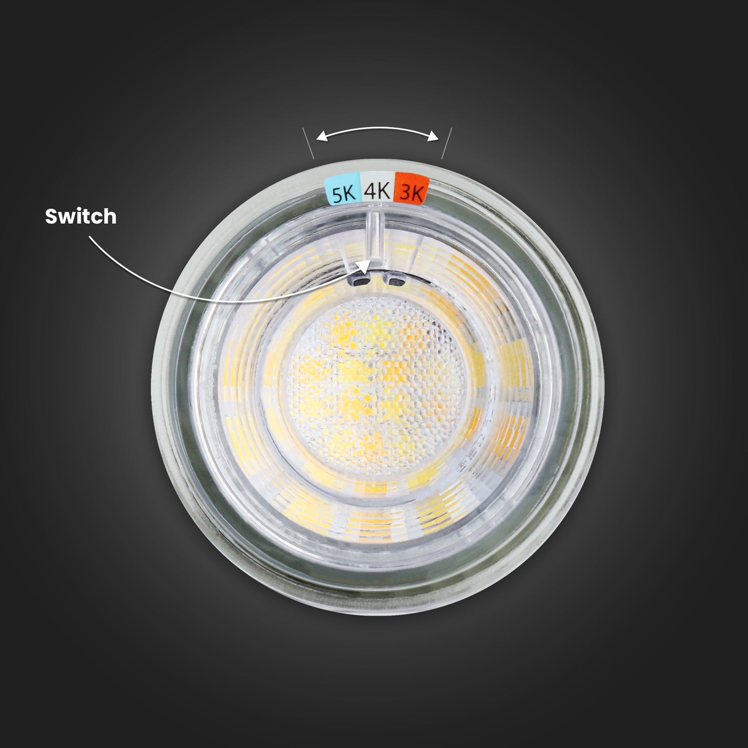 4W (35W Replacement) Adjustable White GU10 MR16 Dimmable Reflector LED Bulb (3-Pack)