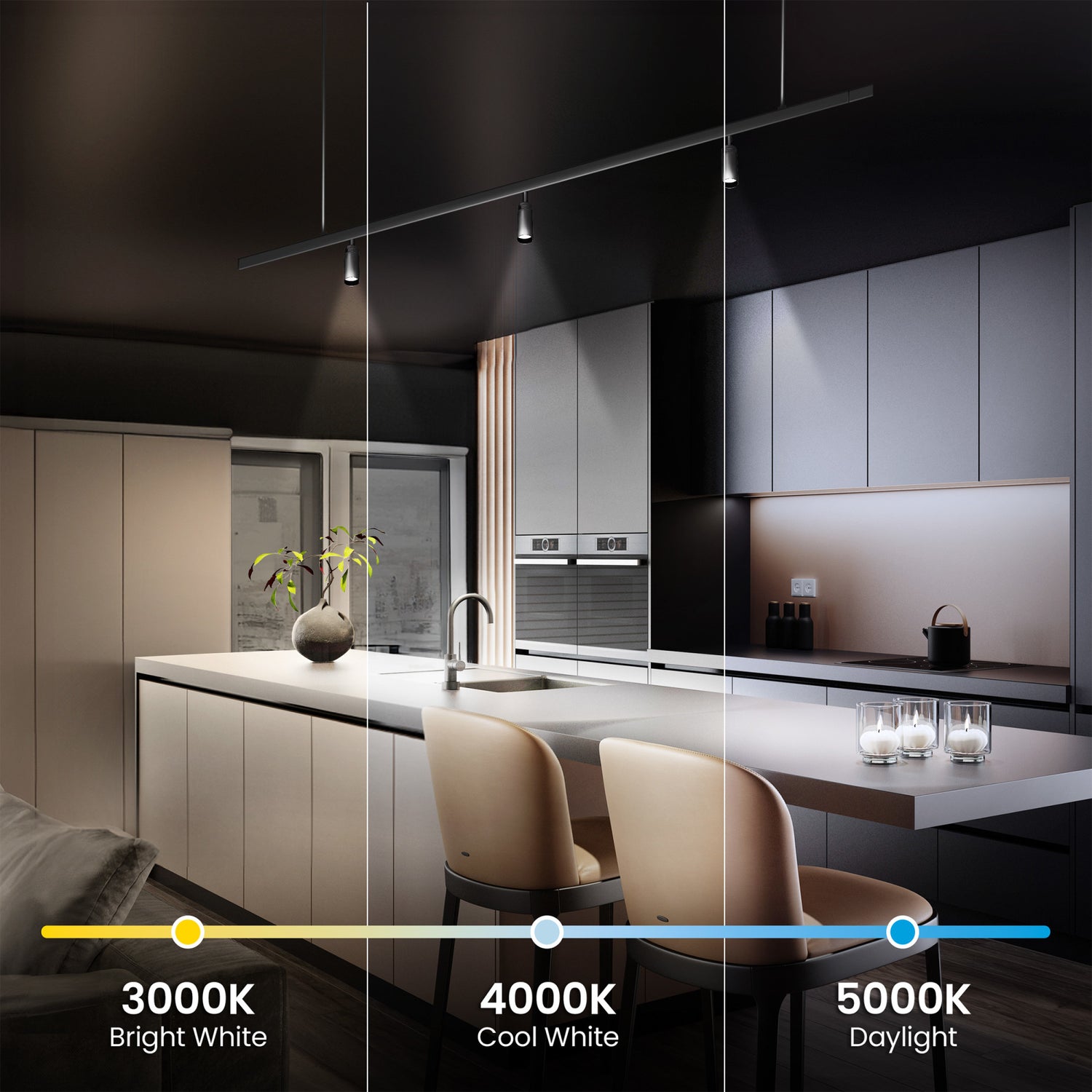 7W (75W Replacement) Adjustable White GU10 MR16 Dimmable Reflector LED Bulb (3-Pack)