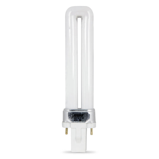 7W Soft White PL Non-Dimmable CFL Light Bulb
