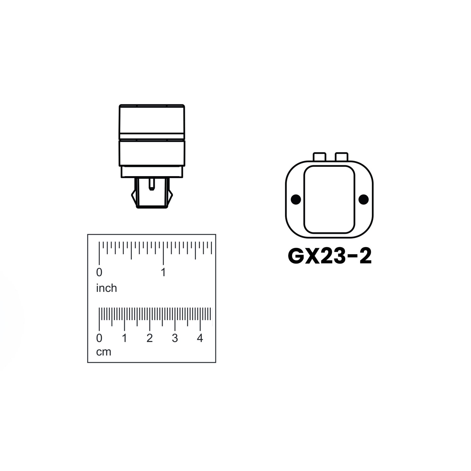6.7W (13W Equivalent) Cool White (4000K) GX23-2 Base Direct Replacement (Type A) Double Twin Tube PL LED Bulb