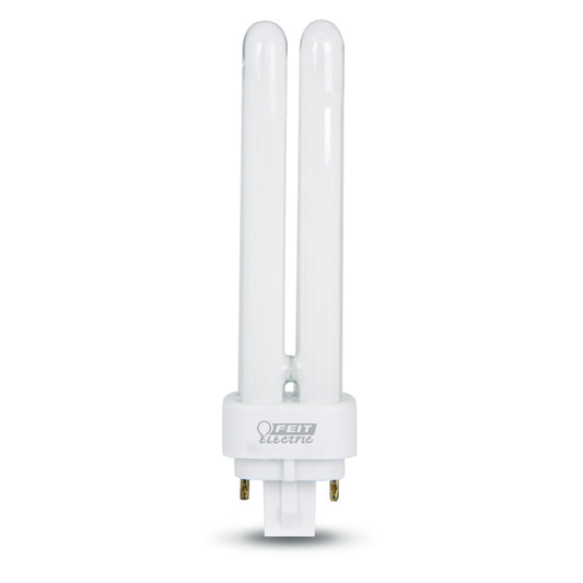 13W Cool White (4100K) PLD G24q-1 Base Double Twin Tube CFL Bulb