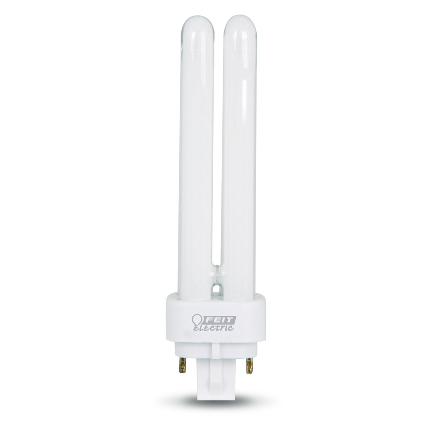 13W Soft White (2700K) PLD Double Twin Tube G24Q-1 Base Compact Fluorescent Light Bulb
