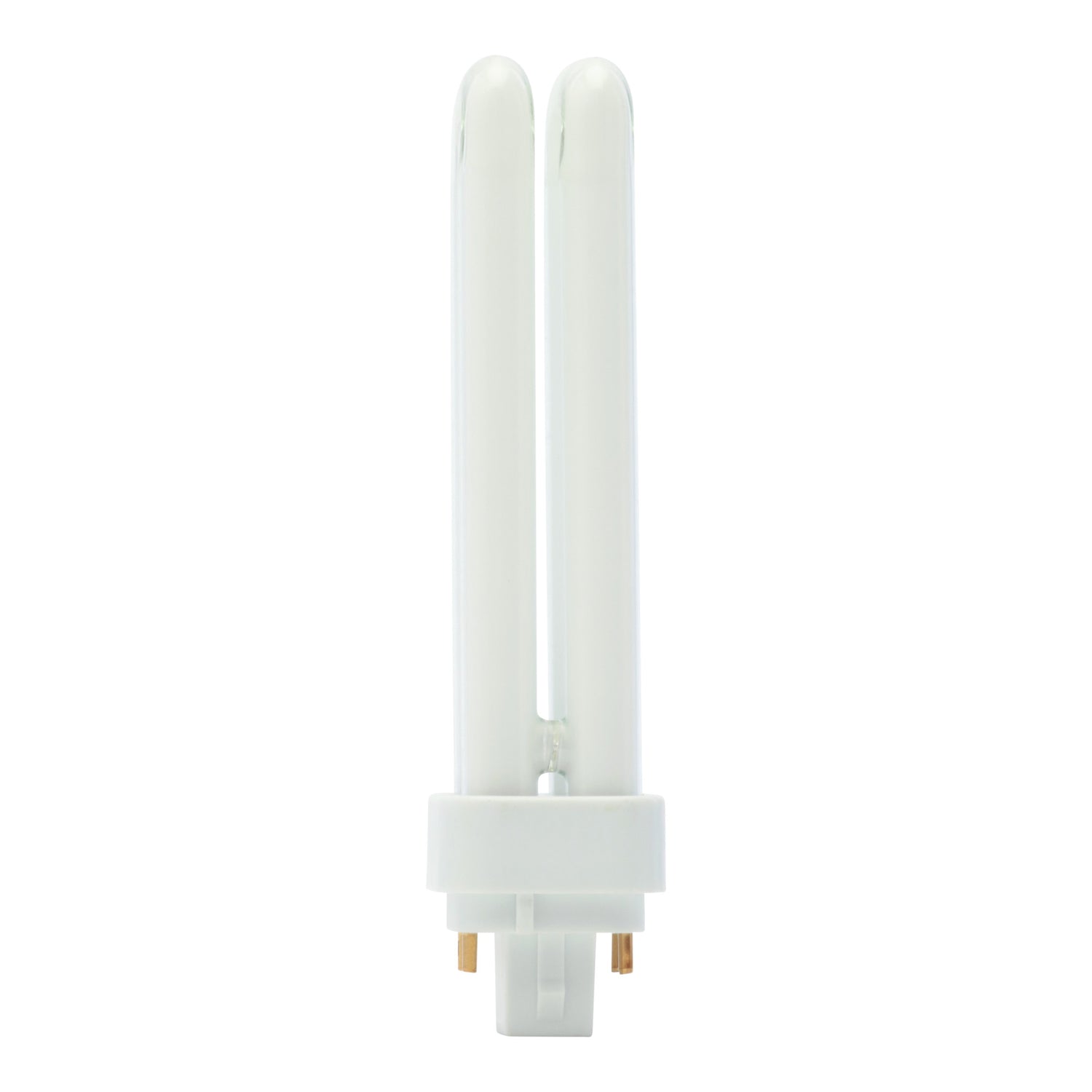 18W Soft White (2700K) G24Q-2 Double Twin Tube PL Non-Dimmable CFL Light Bulb