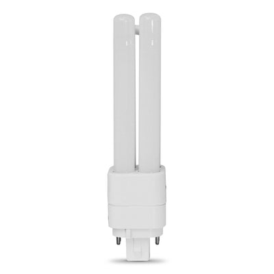 7W (18W Replacement) Soft White (2700k) G24q-2 Base Direct Replacement (Type A) Double Twin Tube PL LED Bulb