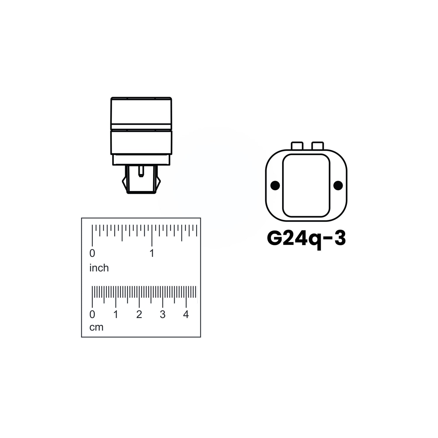 10W (26W Equivalent) Bright White (3500K) GX24Q-3 Base Direct Replacement (Type A) Quad Tube PL LED Bulb