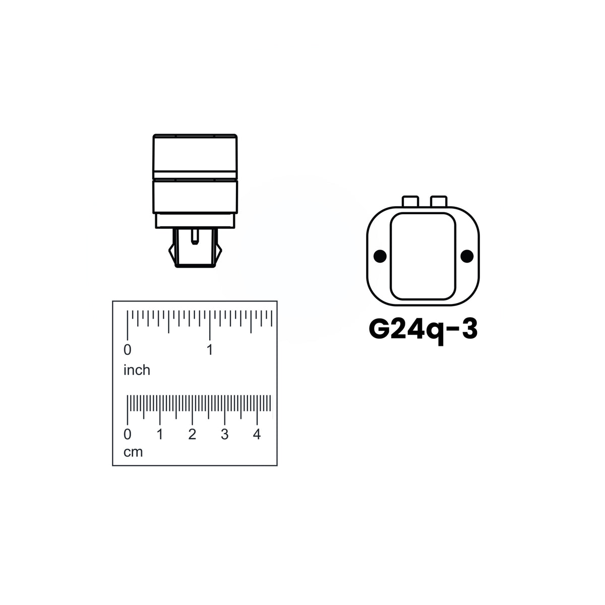 10W (26W Equivalent) Bright White (3500K) GX24Q-3 Base Direct Replacement (Type A) Quad Tube PL LED Bulb