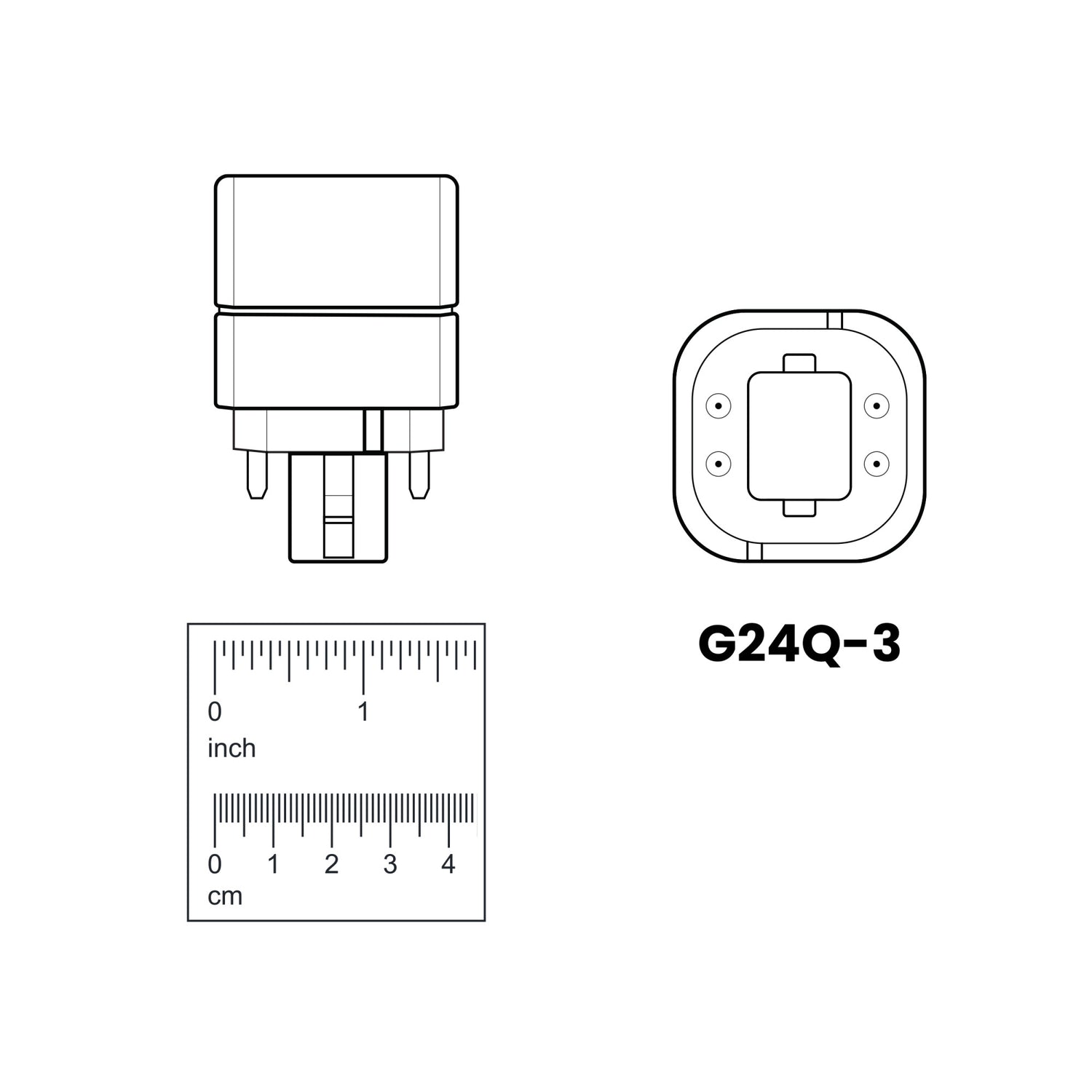 10W (26W Replacement) Cool White (4100K) G24q-3 Base Direct Replacement (Type A) PL LED Light Bulb