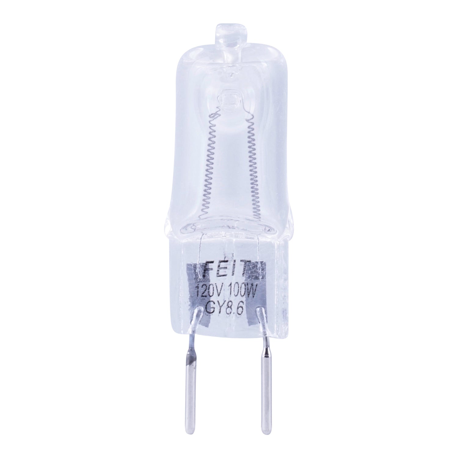 100W Warm White (3000K) GY8.6 Base T4 Dimmable Halogen Light Bulb