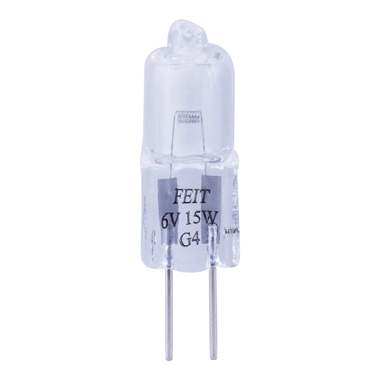 15W Warm White (3000K) G4 Base (T3 Replacement) Dimmable Clear Quartz Halogen Light Bulb