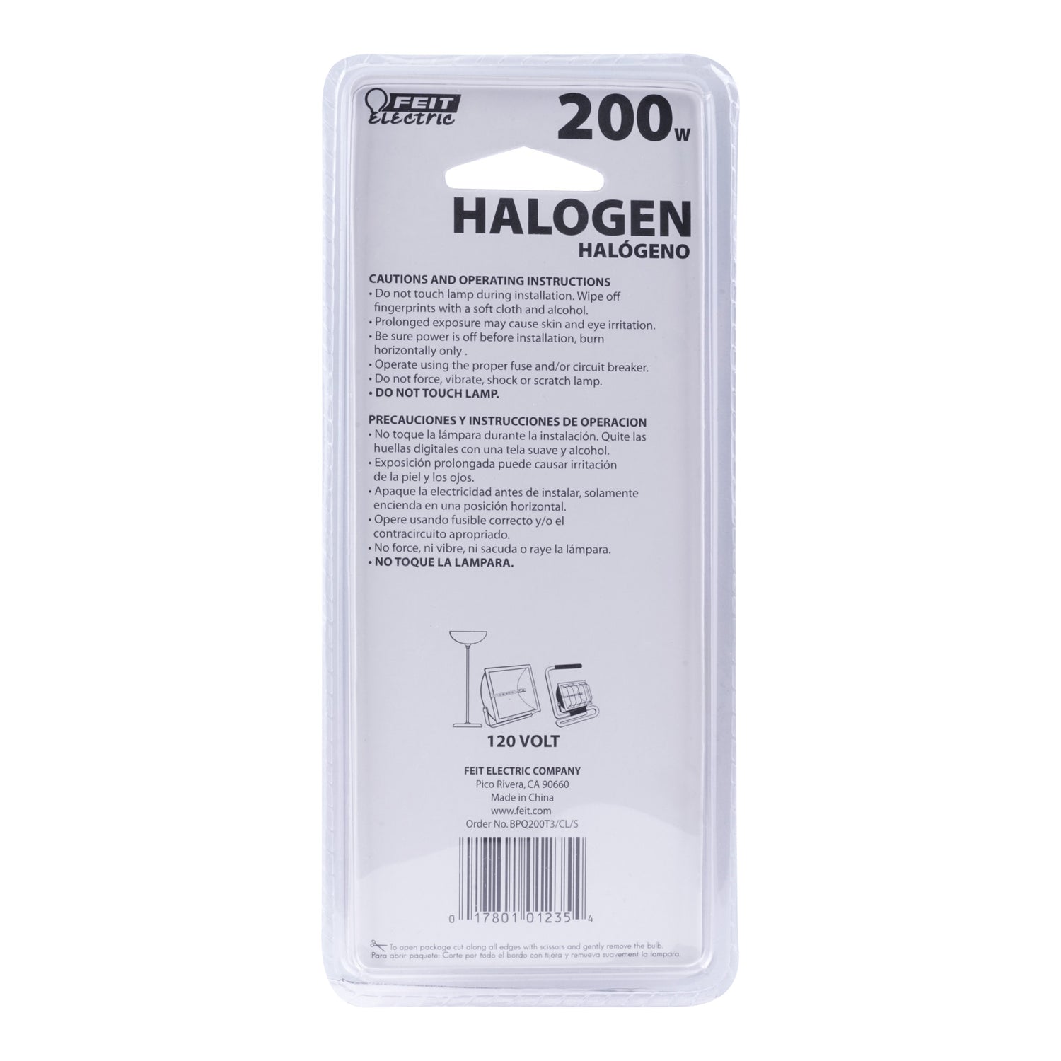 200W Warm White Dimmable T3 Halogen Short Double Ended Tube Light Bulb