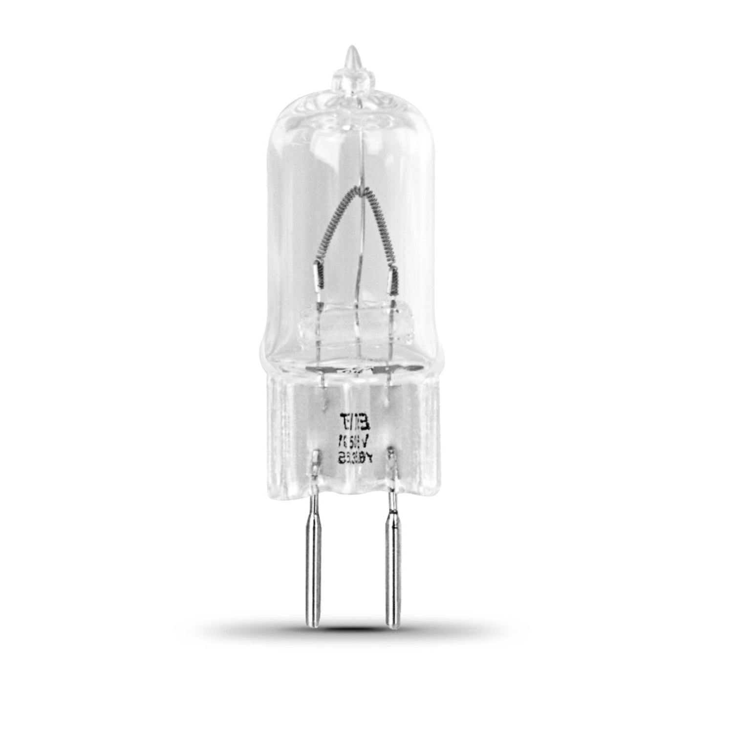 35W Warm White (3000K) GY6.35 Base (T4 Replacement) Dimmable Clear Quartz Halogen Light Bulb