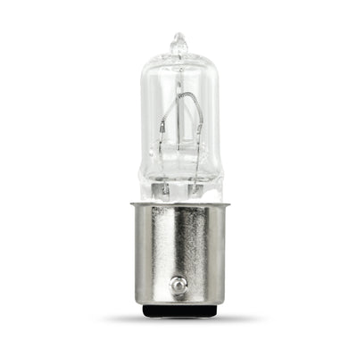 50W Bright White (3000K) BA15D D.C. Bayonet Base (T4 Replacement) Halogen Replacement Light Bulb