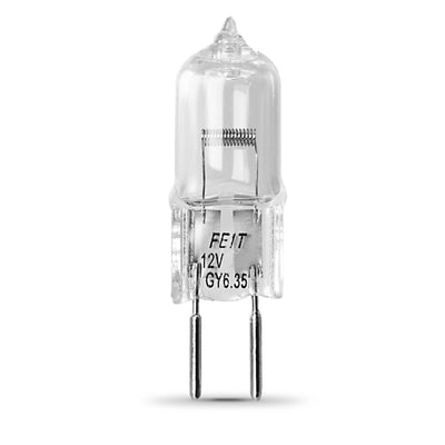 50W Bright White (2800K) Bi-Pin GY6.35 Base (T4 Replacement) Halogen Replacement Light Bulb (2-Pack)
