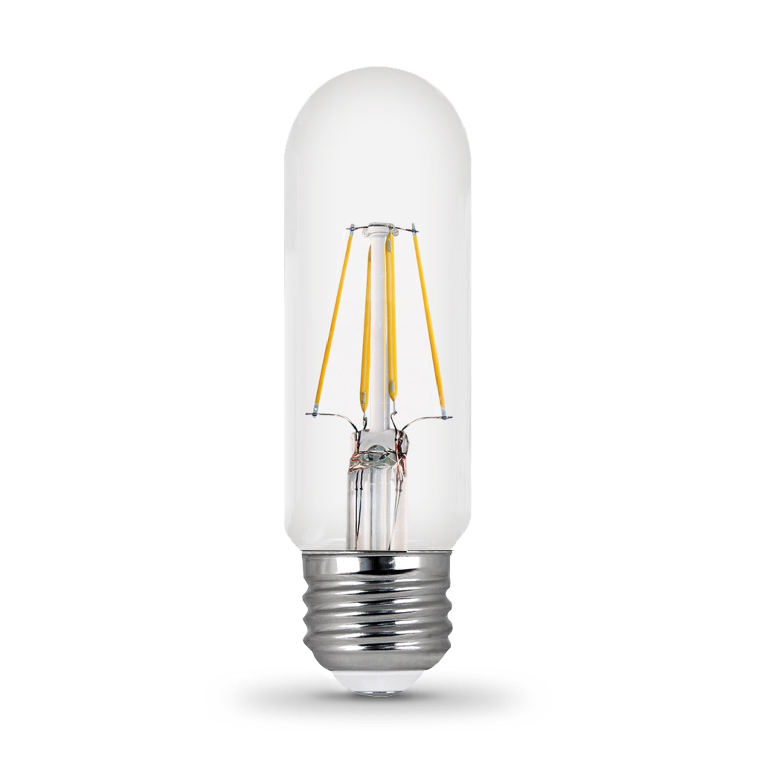 4.5W (40W Replacement) Daylight (5000K) E26 Base (T10 Replacement) Dimmable Enhance Glass Filament LED Replacement Light Bulb