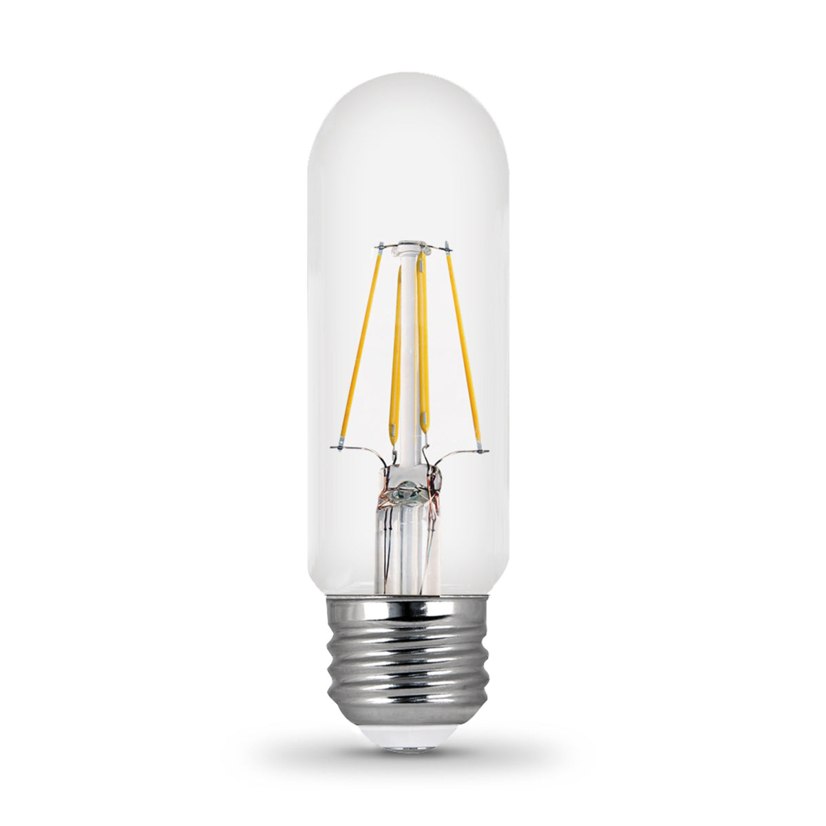 4.5W (40W Replacement) Daylight (5000K) E26 Base (T10 Replacement) Dimmable Enhance Glass Filament LED Replacement Light Bulb
