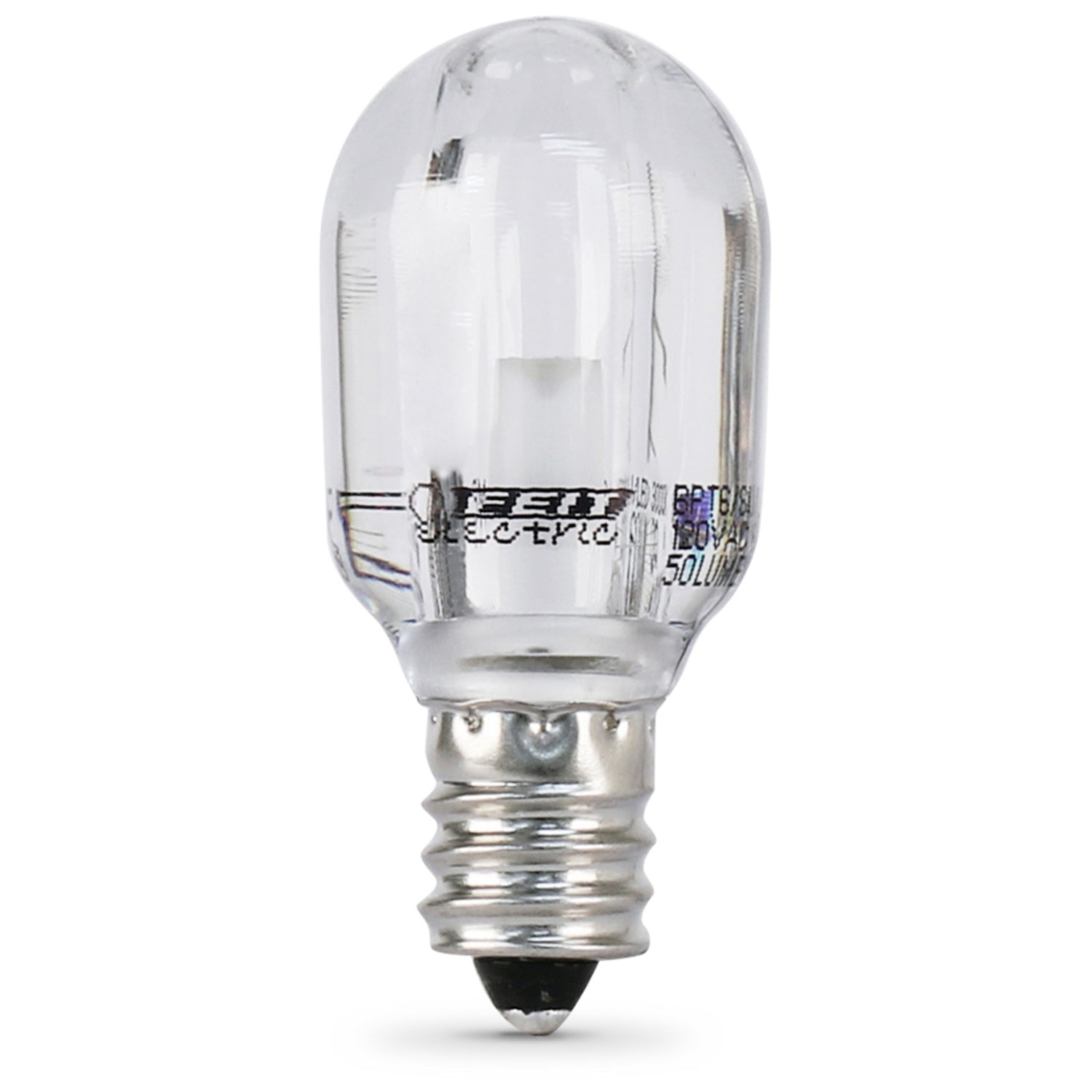 1.2W (15W Replacement) Bright White (3000K) E12 Base T6 Candelabra LED Light Bulb