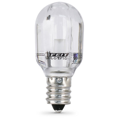 1.2W (15W Replacement) Bright White (3000K) E12 Base T6 Candelabra LED Light Bulb