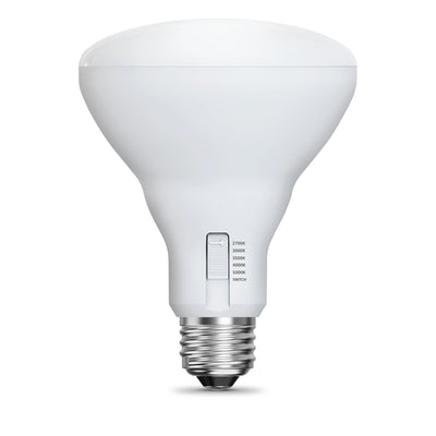 15.5W (100W Replacement) Adjustable White E26 Base Dimmable BR30 Enhance LED Bulb with Switch Mode (2-Pack)