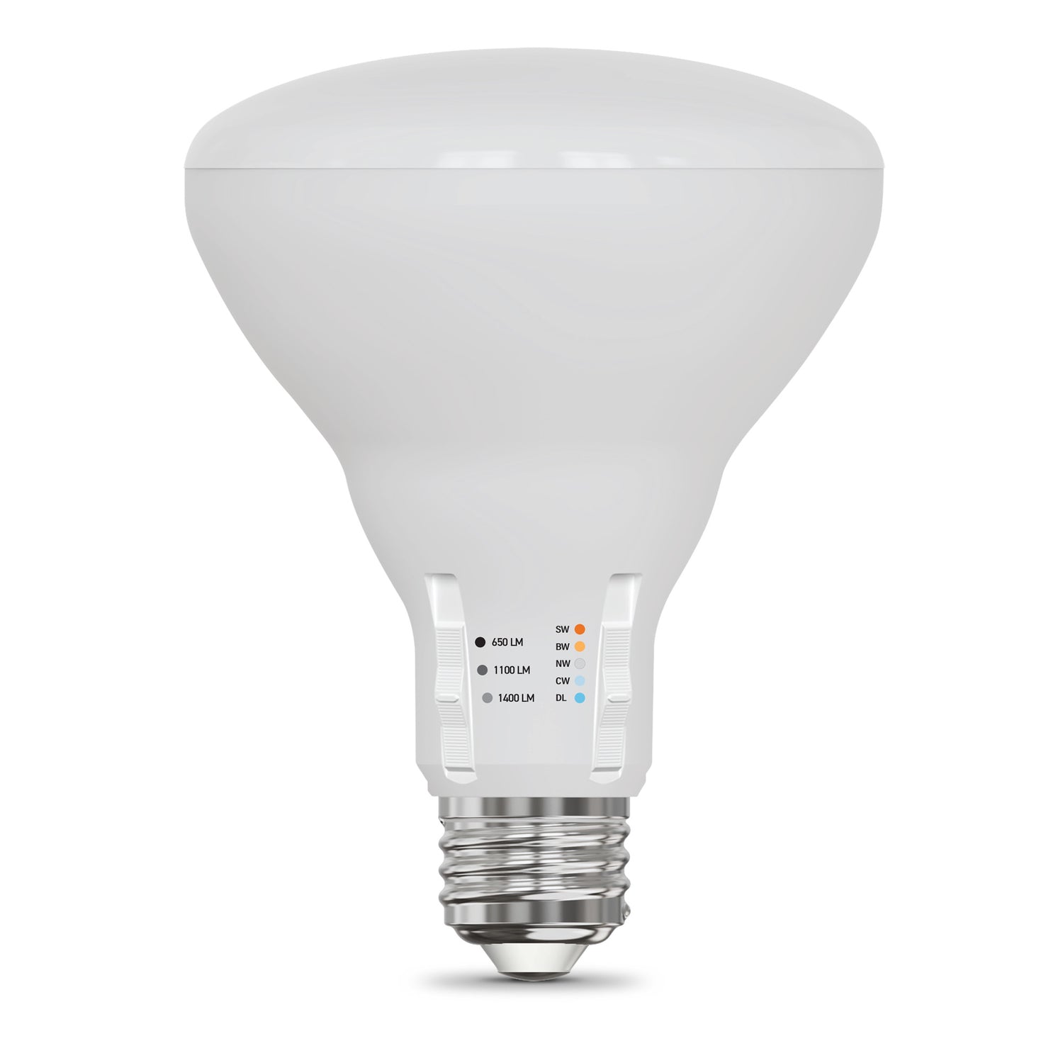 All-in-One Adjustable Brightness Adjustable White BR30 LED Bulb (2-Pack)