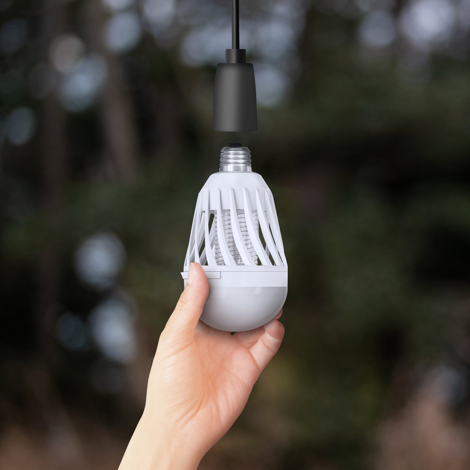 9W (60W Replacement) Daylight (5000K) E26 Base Cylinder Shape Bug Zapper + Light Bulb