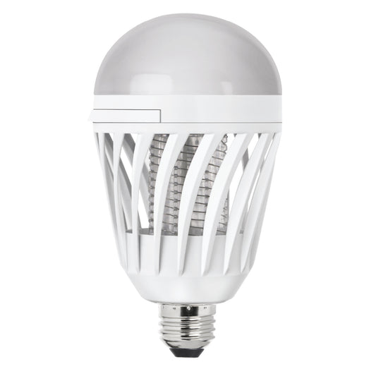 9W (60W Replacement) Daylight (5000K) E26 Base Cylinder Shape Bug Zapper + Light Bulb