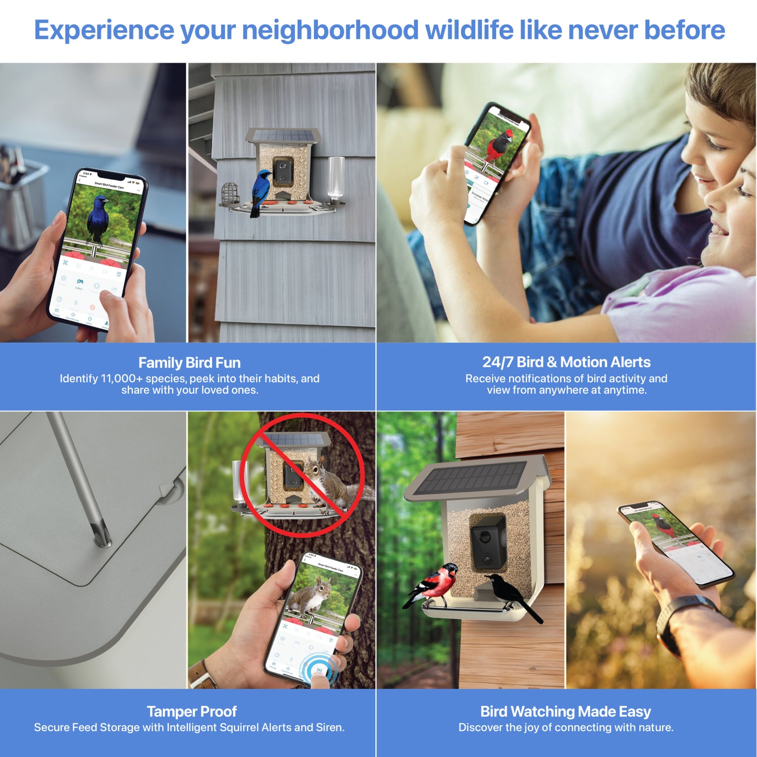 2.5L Smart Solar Camera Bird Feeder