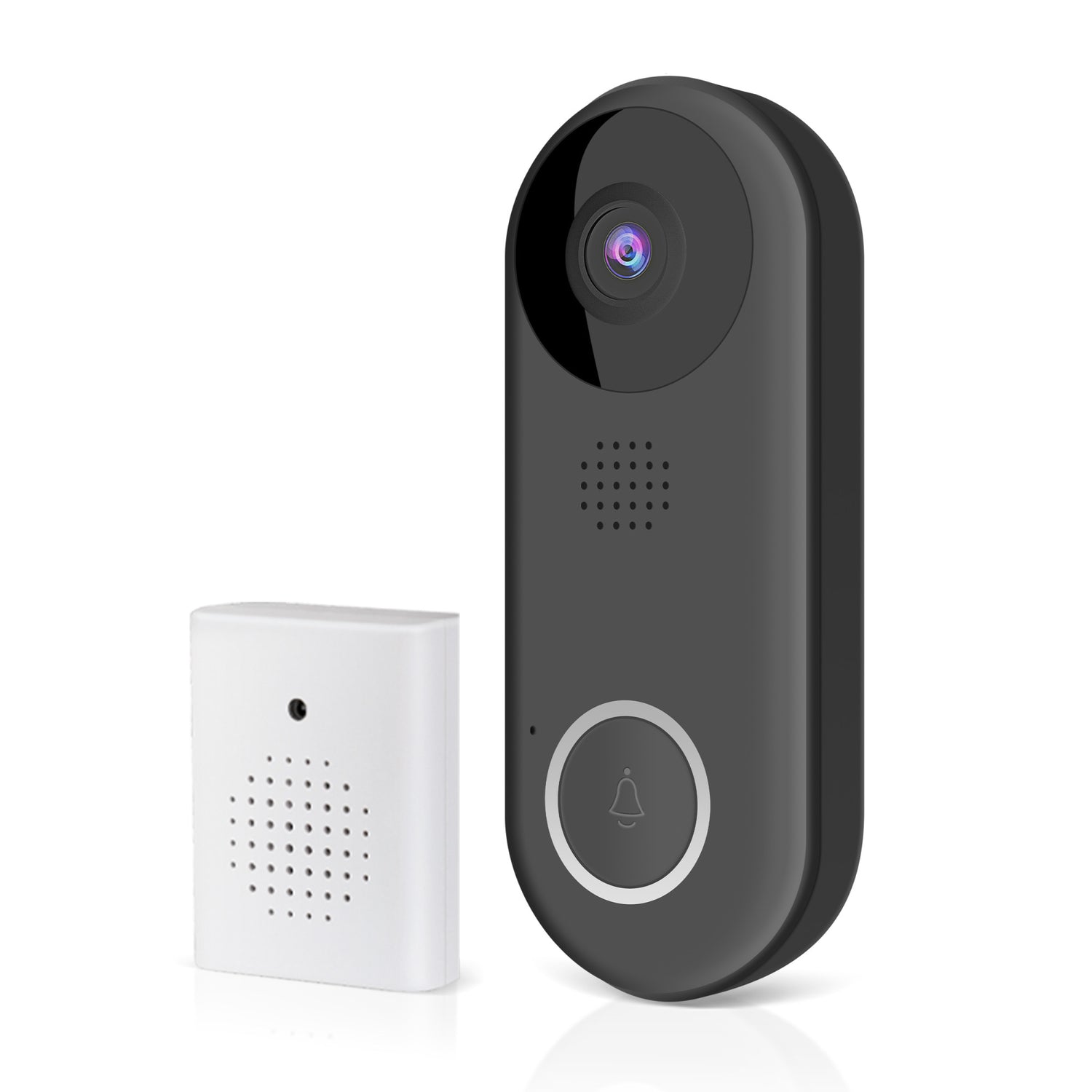 Feit Electric Black Plastic Wired Smart Video Doorbell Feit Electric Black Plastic Wired Smart Video Doorbell