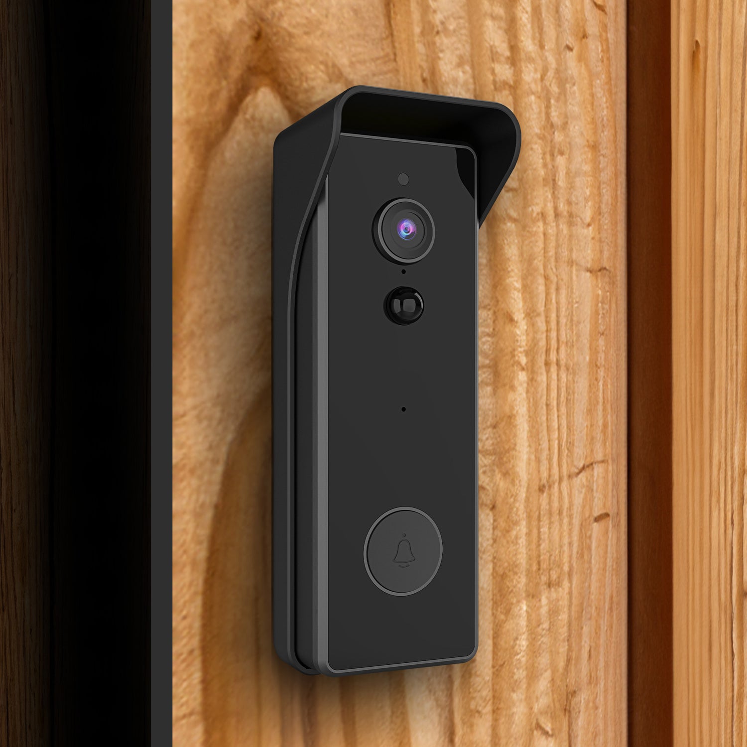 Wired or Battery-Powered Smart Wi-Fi Video Doorbell Camera with Motion Detection and Two-Way Audio