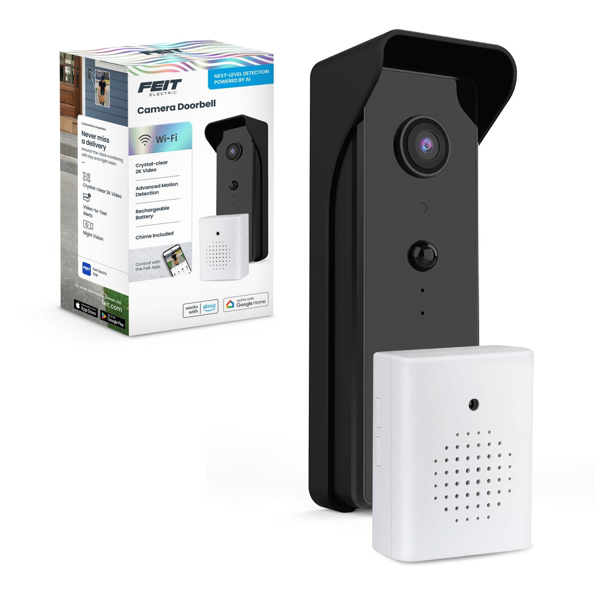 Battery-Powered Smart Camera Doorbell