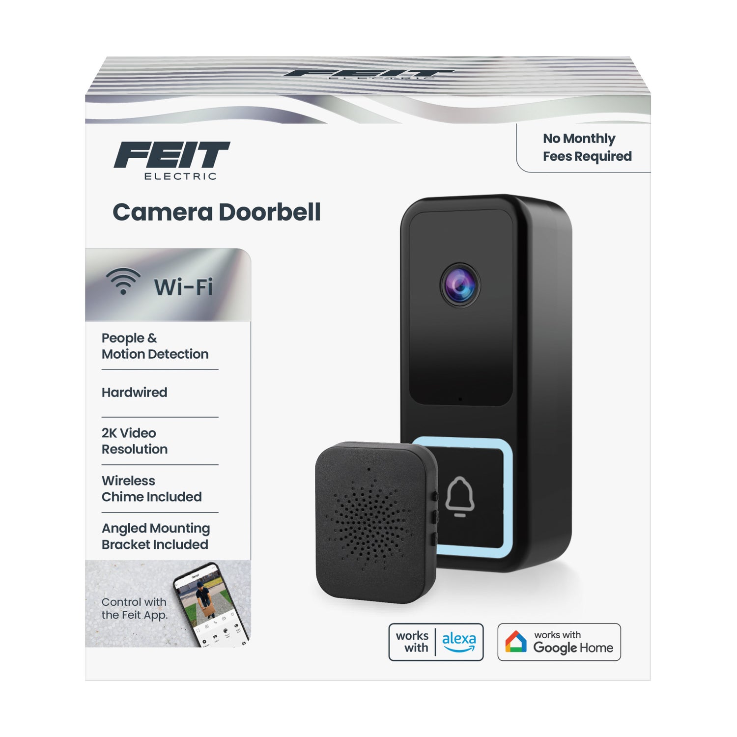 Wired AI Smart Camera Doorbell