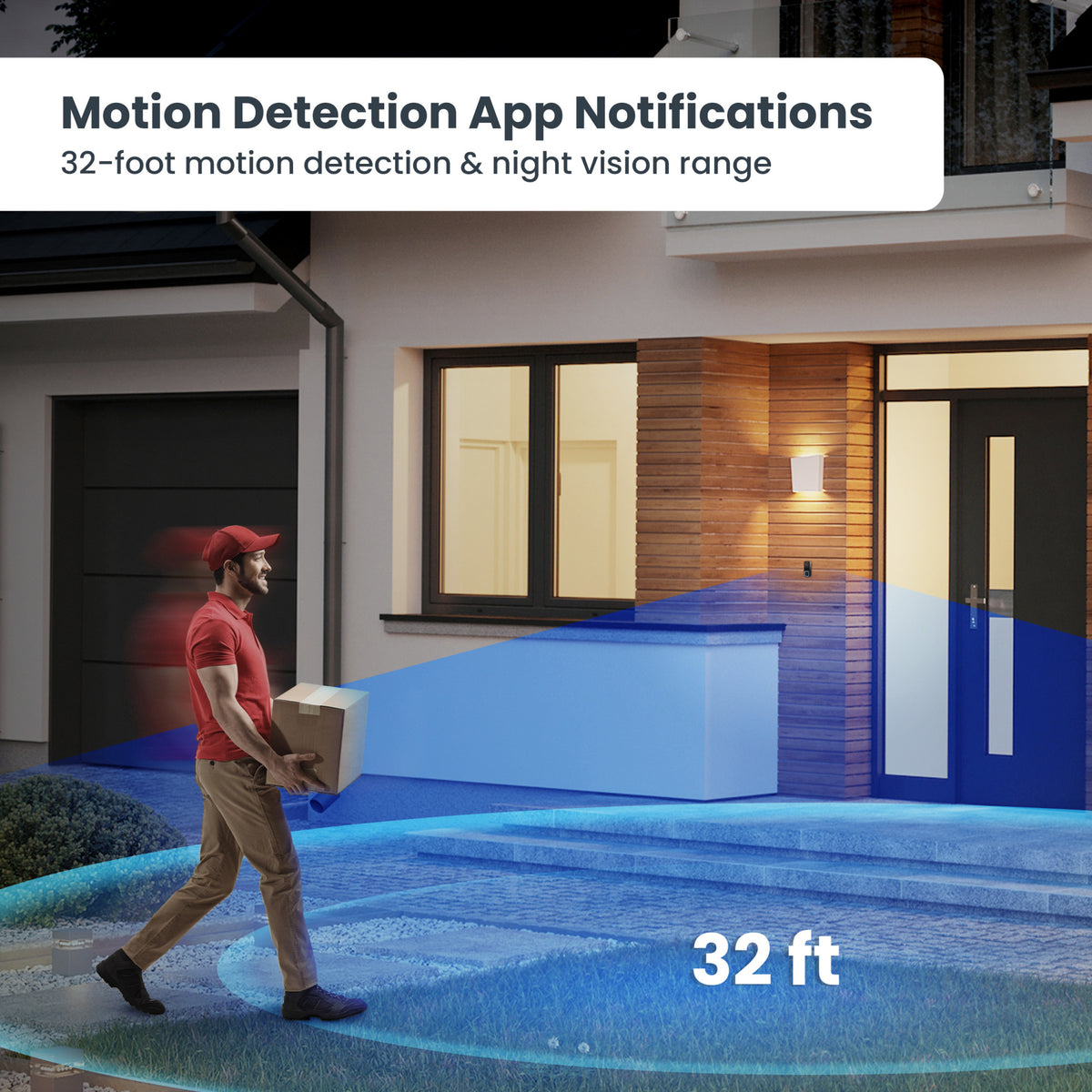 Wired AI Smart Camera Doorbell