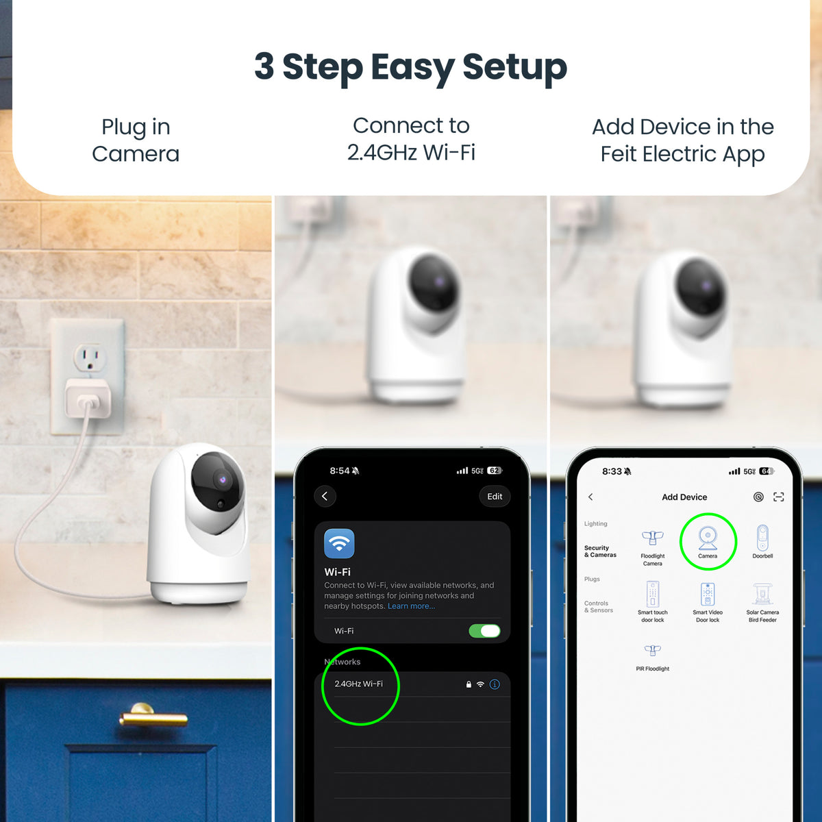 Smart Indoor AI Pan and Tilt Camera