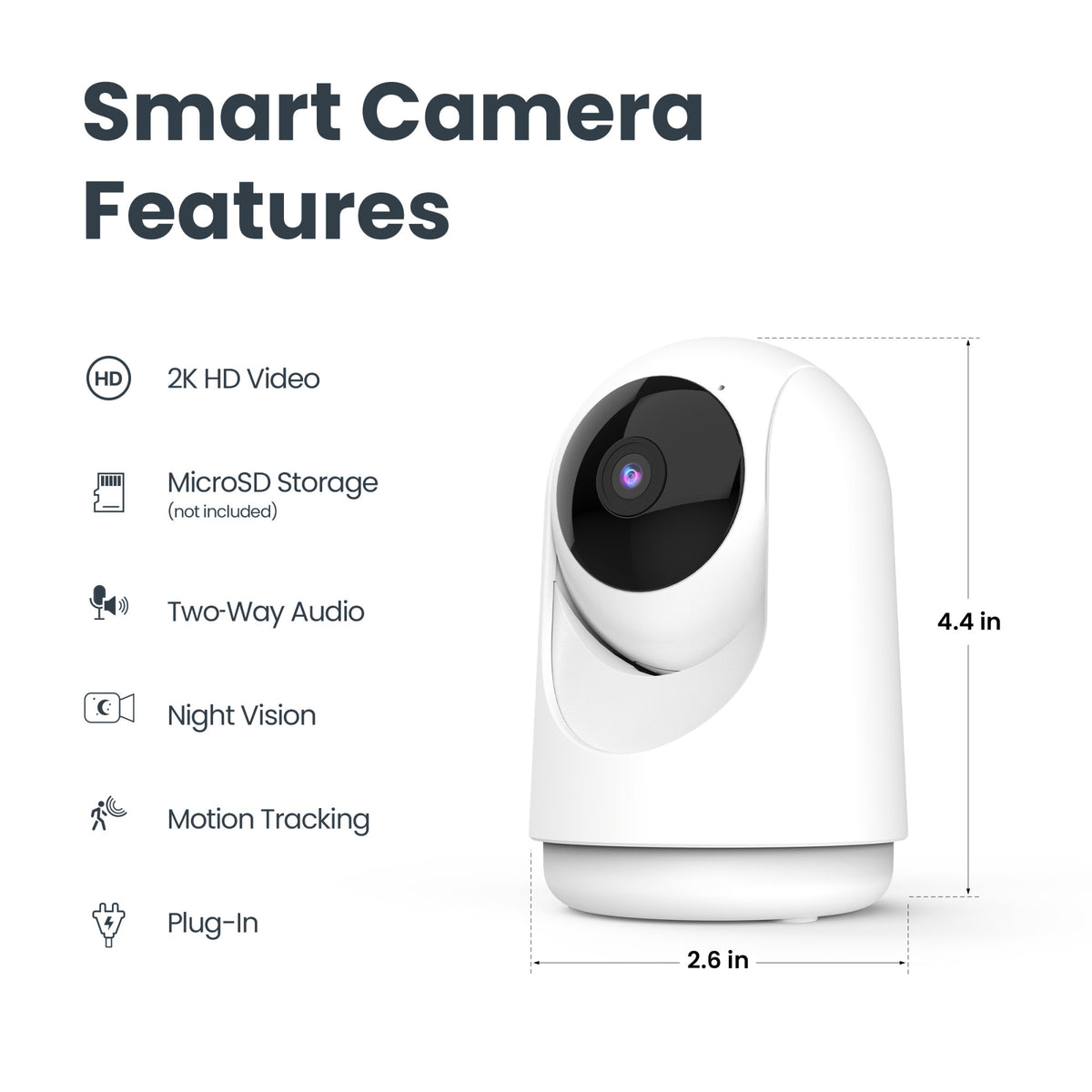 Smart Indoor AI Pan and Tilt Camera
