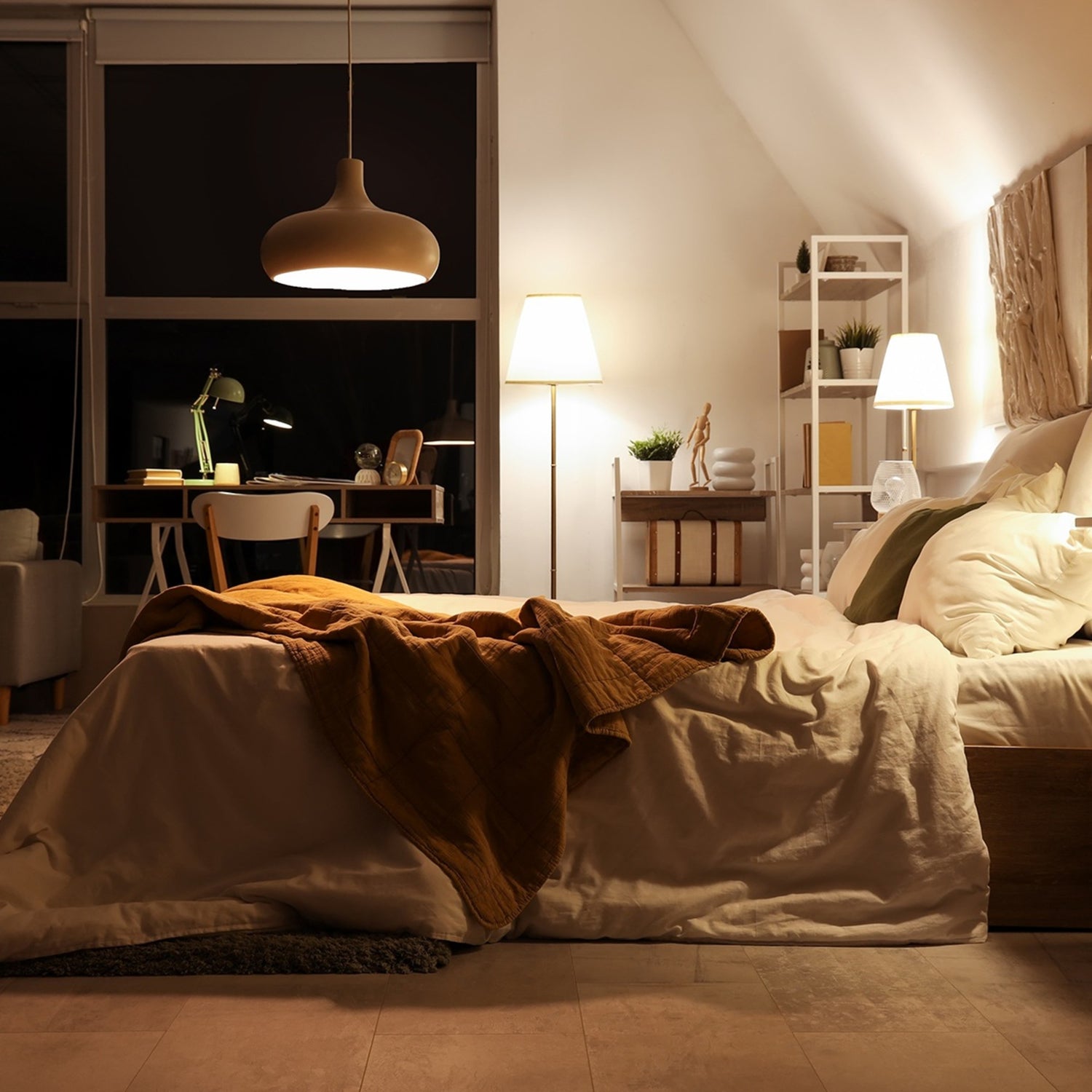 8.8W (60W Replacement) Adjustable White E26 Base A19 Dimmable White Glass LED Bulb (6-Pack)