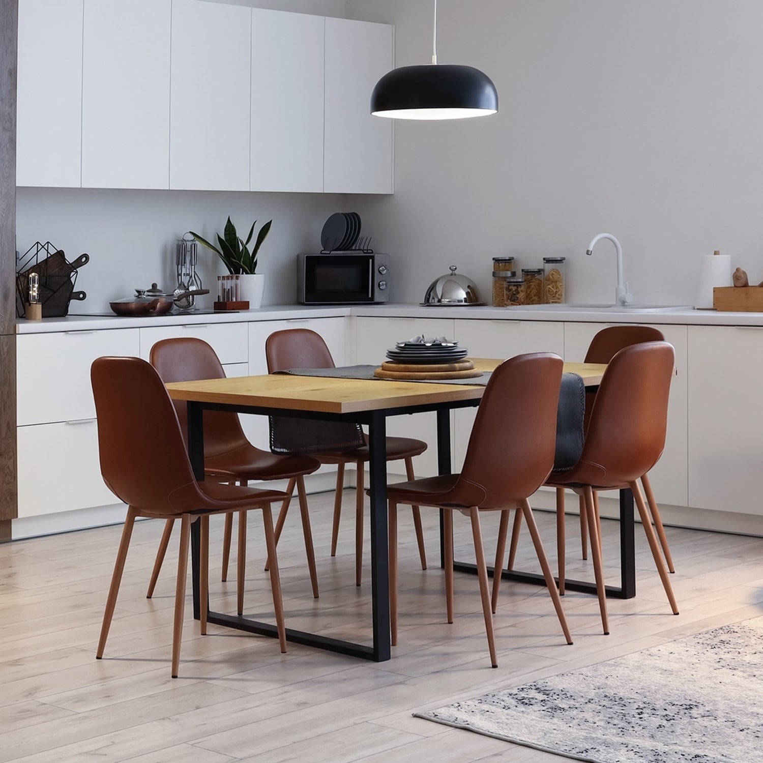 8.8W (60W Replacement) Adjustable White E26 Base A19 Dimmable White Glass LED Bulb (6-Pack)