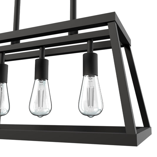 Katalyst Collection LED Decorative 3-Light Chandelier Matte Black