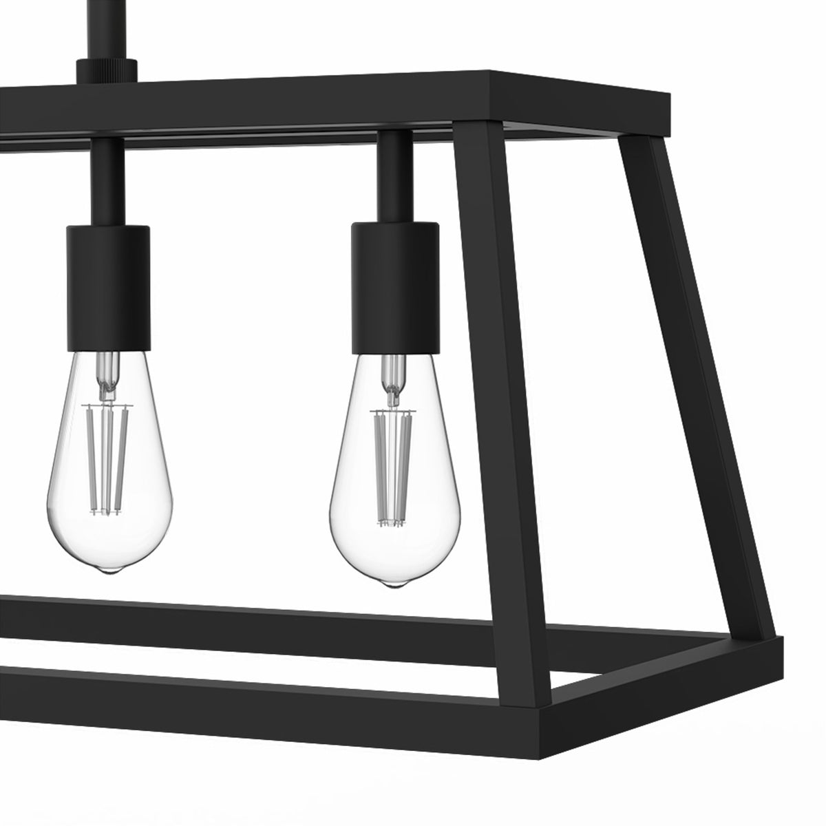 Katalyst Collection LED Decorative 5-Light Chandelier Matte Black