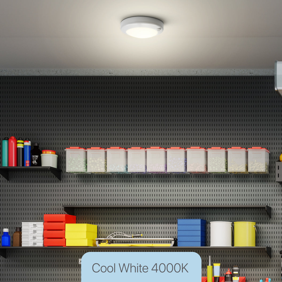 7.5 in. Round Rechargeable Motion Sensing Ceiling Light