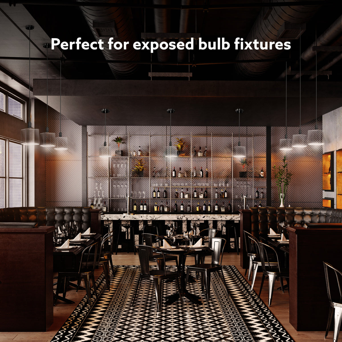 3.3W Soft White (2700K) Clear Cube White Filament LED Bulb