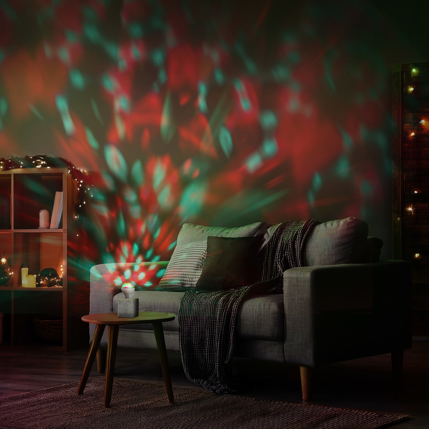 LED 4-Mode Multicolor Rotating Disco Light