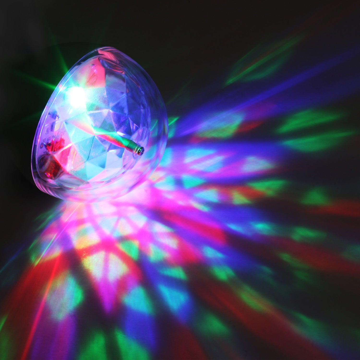 LED 4-Mode Multicolor Rotating Disco Light