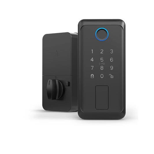 Smart Touch + Keycard Door Lock, Matte Black