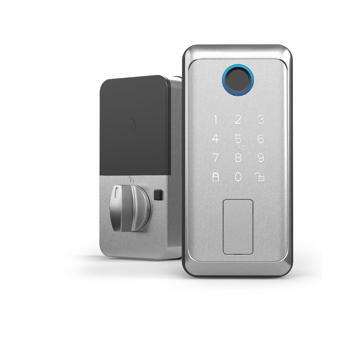 Smart Touch + Keycard Door Lock, Satin Nickel
