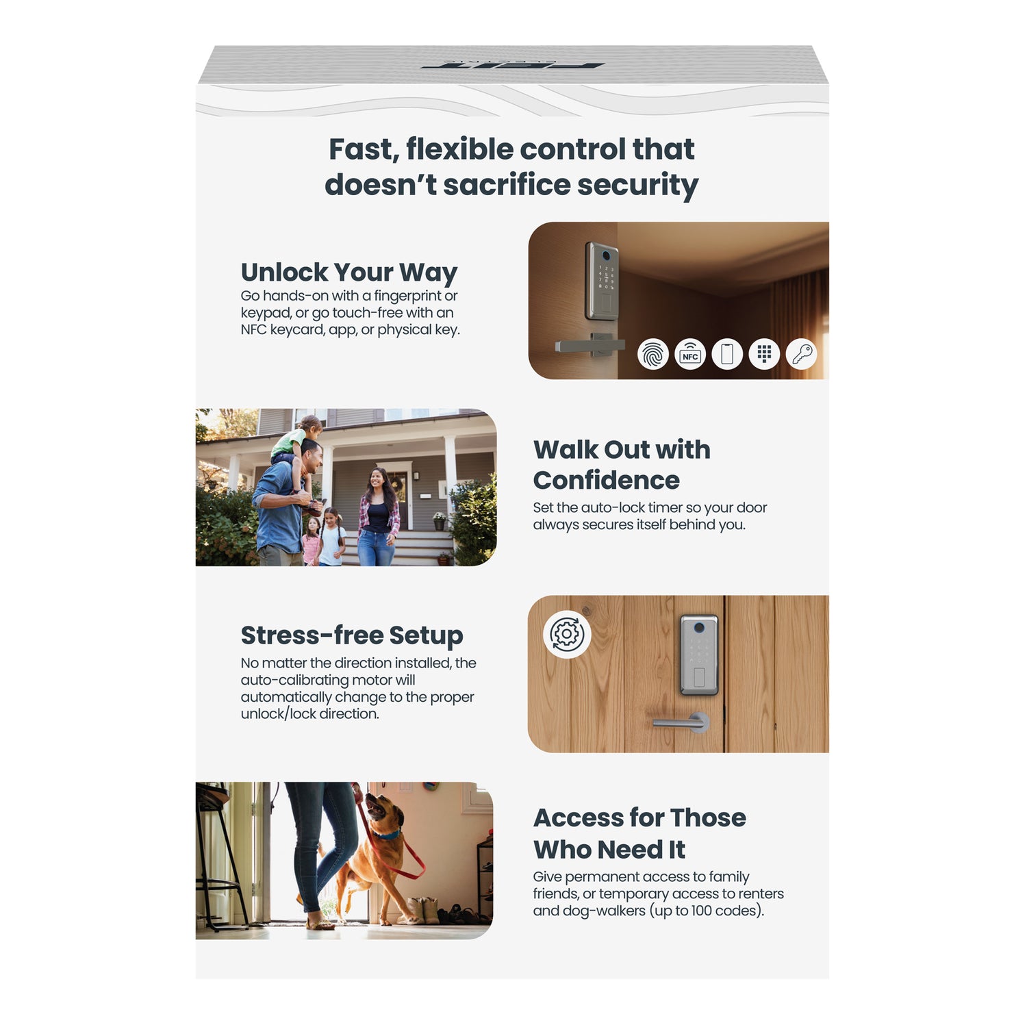 Smart Touch + Keycard Door Lock, Satin Nickel