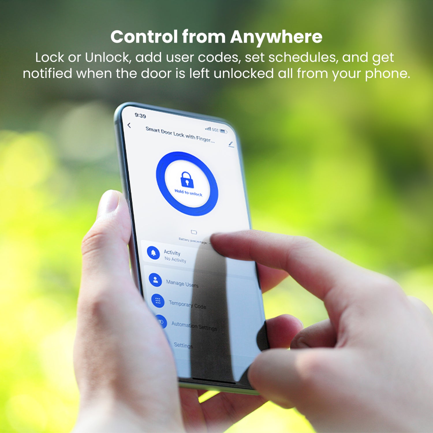 Smart Door Lock with Camera Doorbell, Satin Nickel