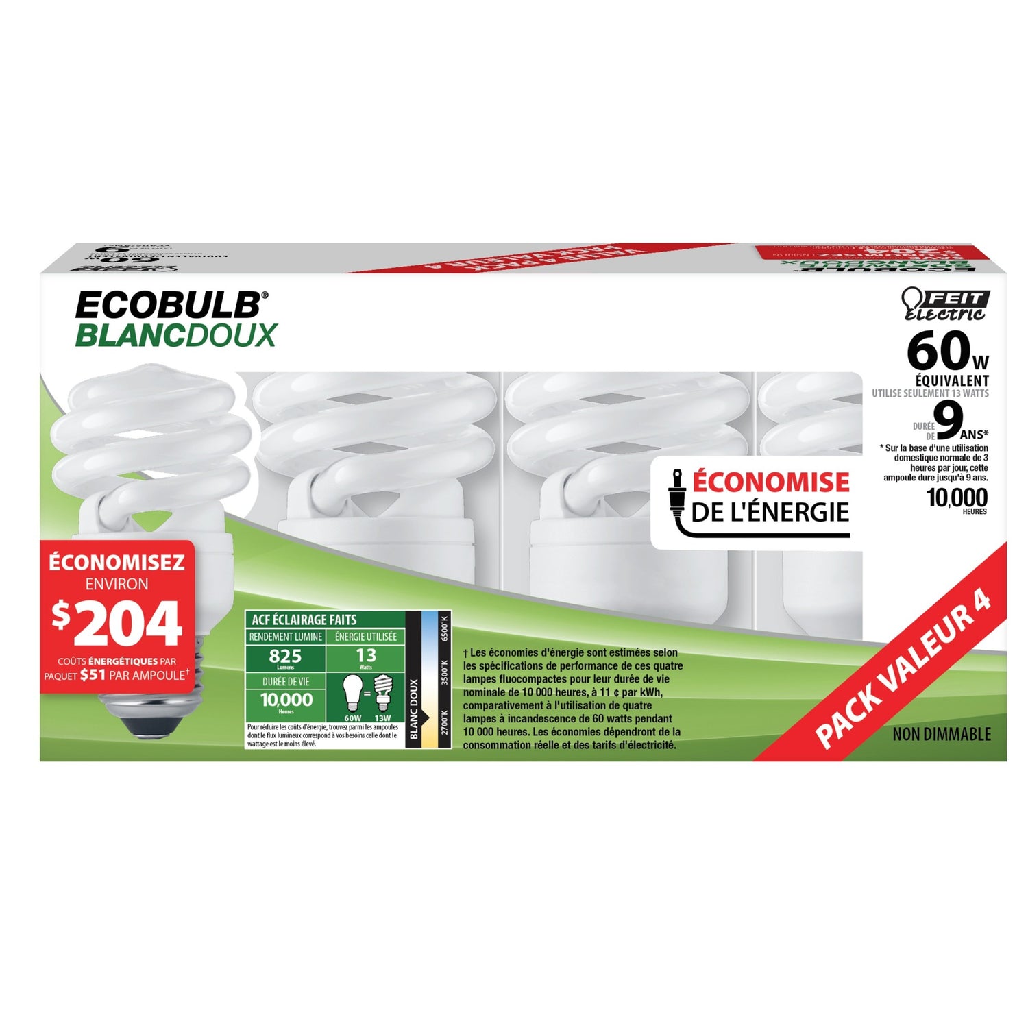 13W (60W Replacement) Soft White (2700K) E26 Base Mini Twist General Purpose CFL Light Bulb (4-Pack)