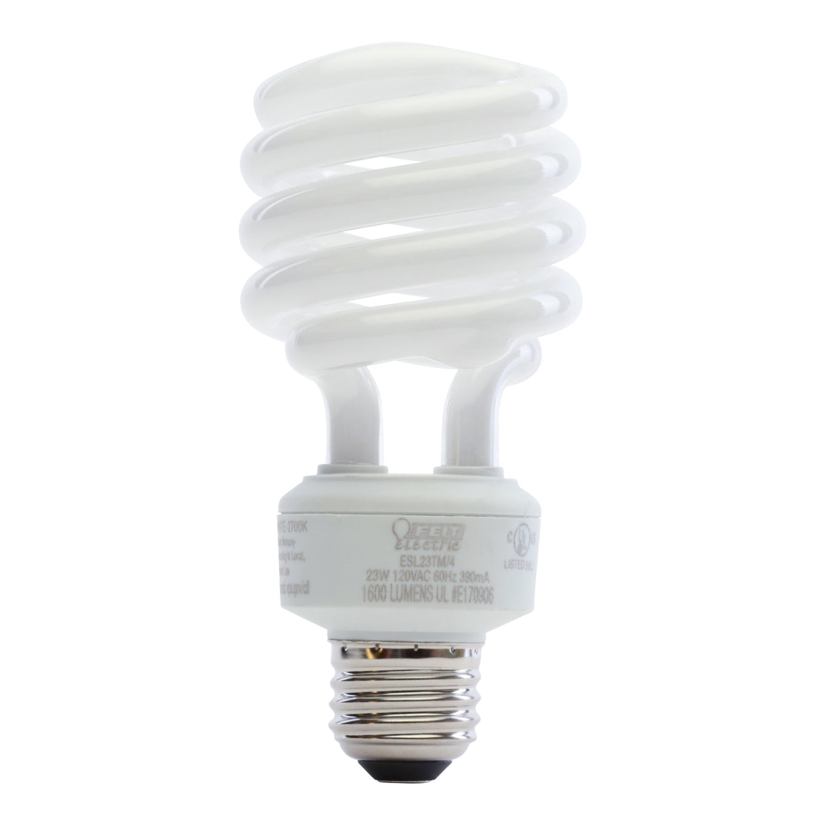 23W (100W Replacement) Soft White (2700K) A19 General Purpose CFL Light Bulb (4-Pack)