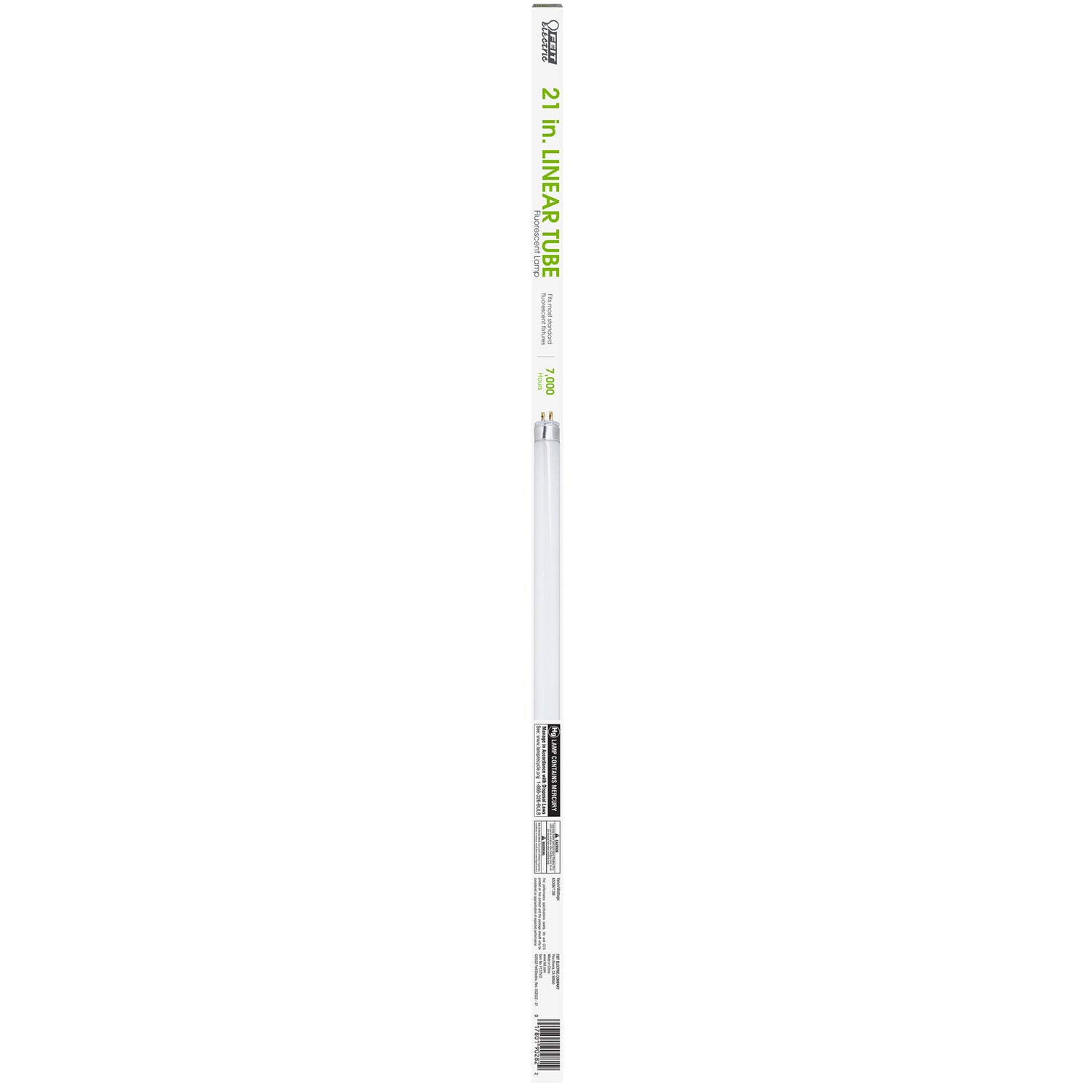 21 in. 13W Daylight Deluxe White (6500K) G5 Base (T5 Replacement) Fluorescent Linear Light Tube